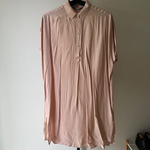 Short Sleeve Shirt Dress - Picture 2 of 9